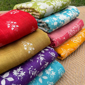 Bageecha - Linen Printed Sarees