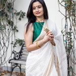 Load image into Gallery viewer, Shwet Cotton Silk Saree
