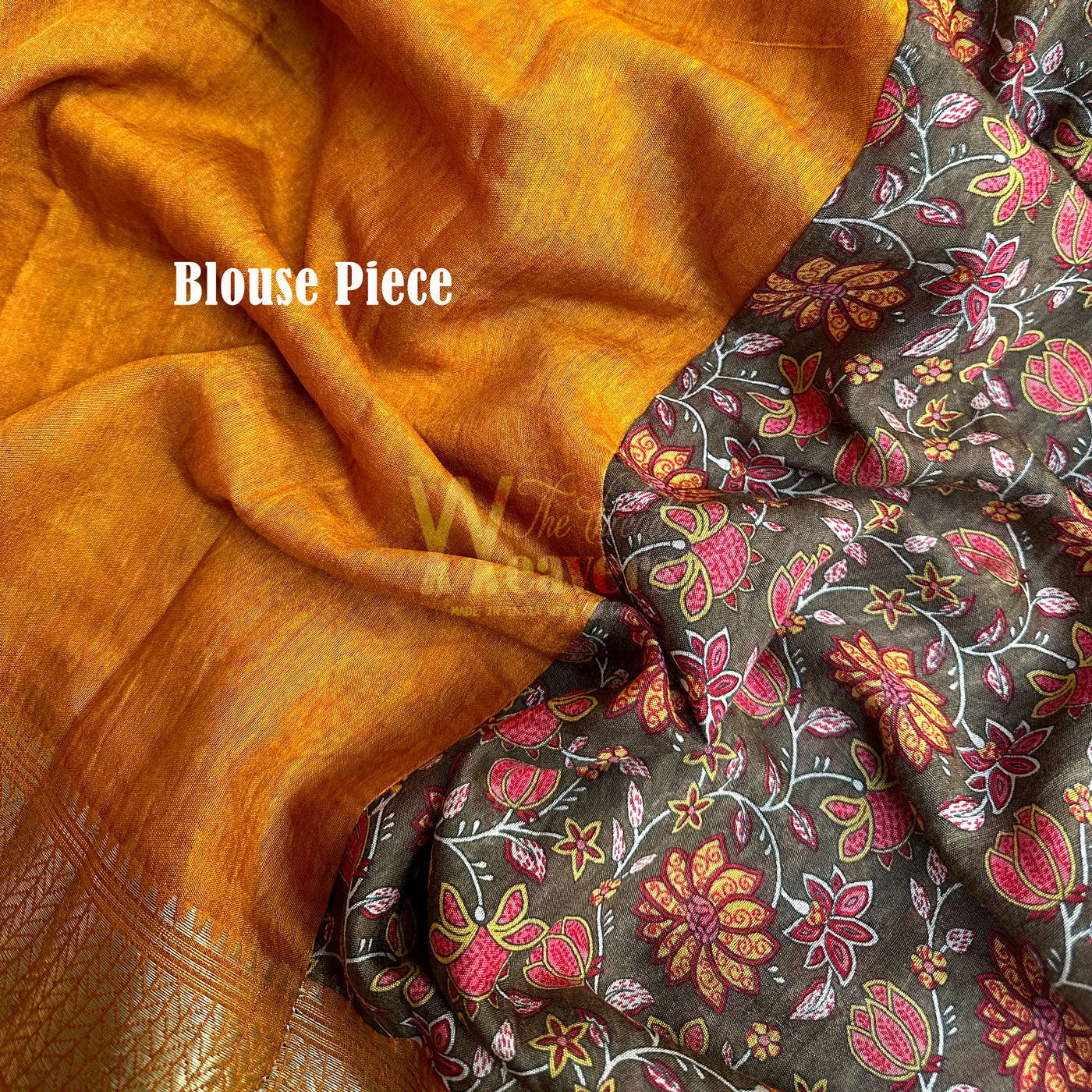 Aadya Printed Maheshwari Border Saree