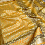 Load image into Gallery viewer, Ashada Handblock Printed Tussar Silk Saree
