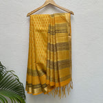 Load image into Gallery viewer, Ashada Handblock Printed Tussar Silk Saree
