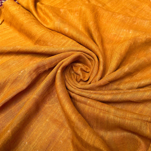 Aurora Red Organic Linen Saree