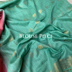 Load image into Gallery viewer, Baroque Rose Cotton Bamboo Silk Saree
