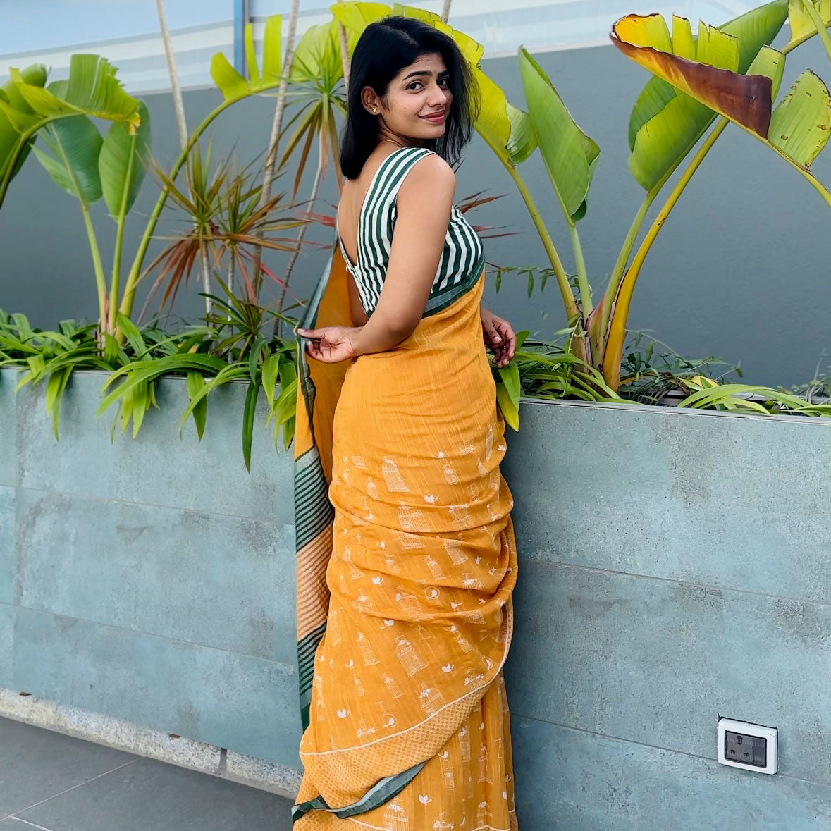 Bird of Paradise Cotton Saree