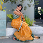 Load image into Gallery viewer, Bird of Paradise Cotton Saree
