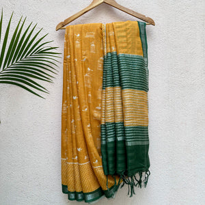 Bird of Paradise Cotton Saree