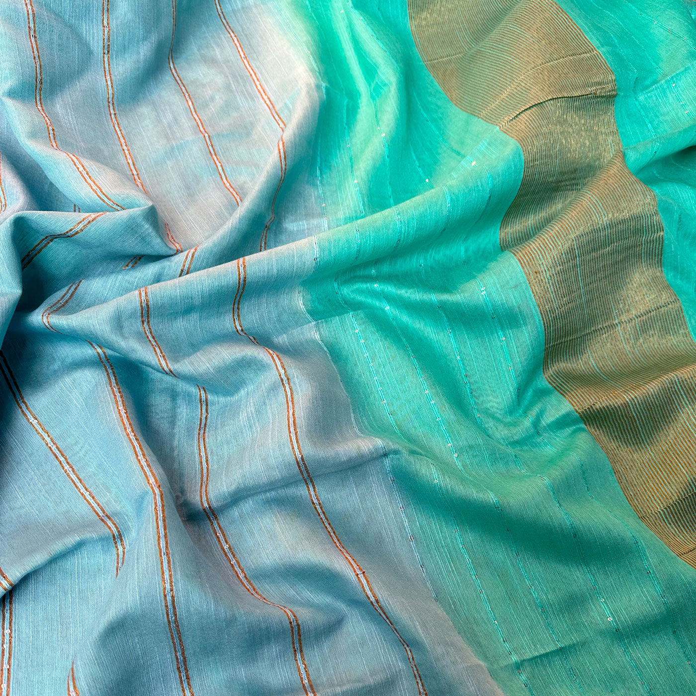 Blue Mist Cotton Silk Saree