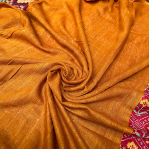 Bridal Patola Organic Linen Saree