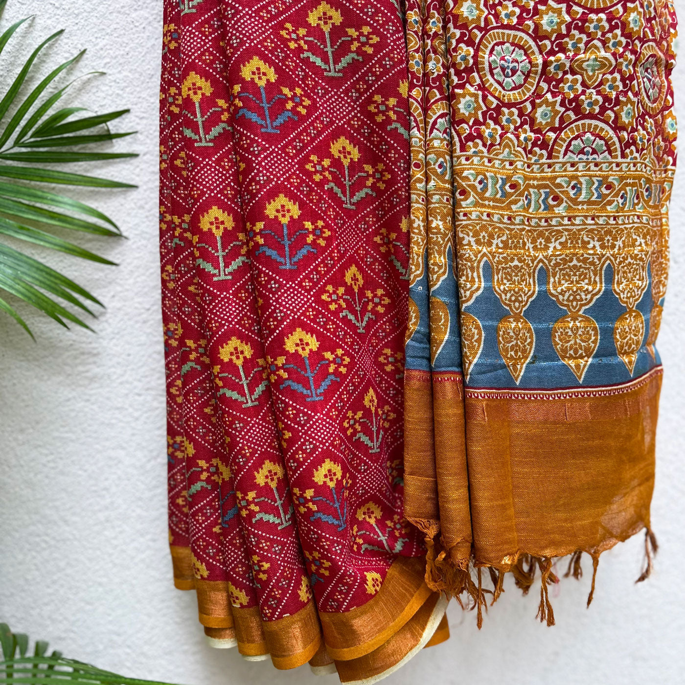 Bridal Patola Organic Linen Saree