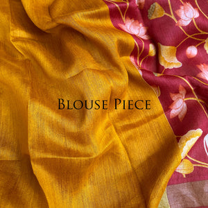 Bridal Pichwai Printed Desi Tussar Silk Saree