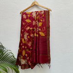 Load image into Gallery viewer, Bridal Pichwai Printed Desi Tussar Silk Saree
