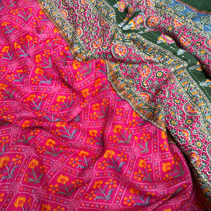 Bright Rose Patola Saree