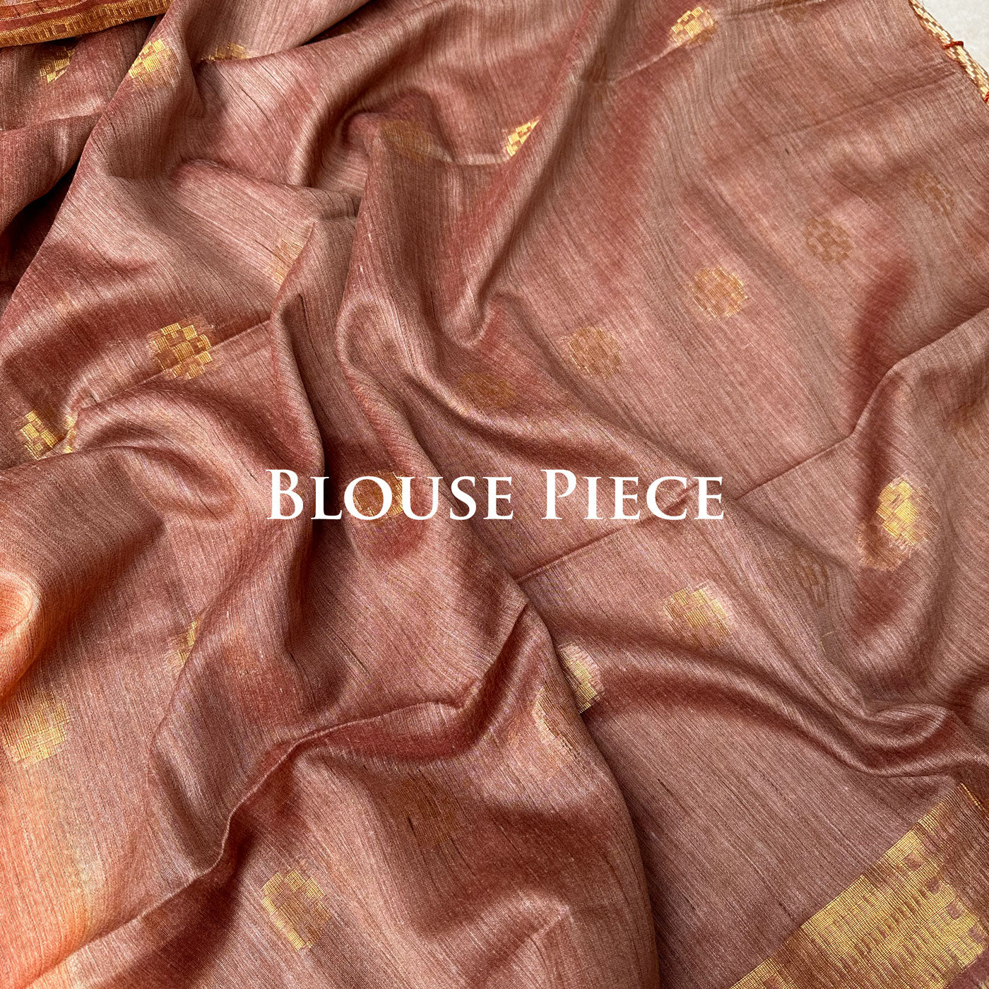 Bronze Mist Cotton Bamboo Silk Saree