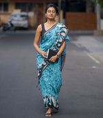 Load image into Gallery viewer, Dog and Bone Playtime Cotton Saree
