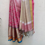 Load image into Gallery viewer, Gavathi Zari Linen Embroidered Saree
