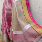 Load image into Gallery viewer, Gavathi Zari Linen Embroidered Saree
