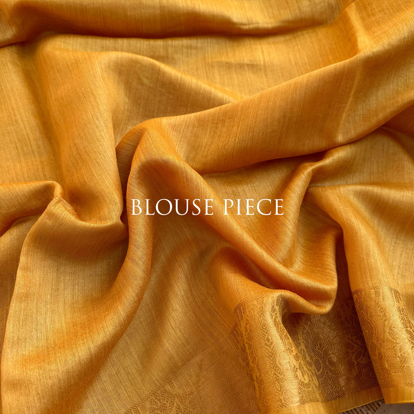 Gold Nugget Pure Tussar Silk Saree