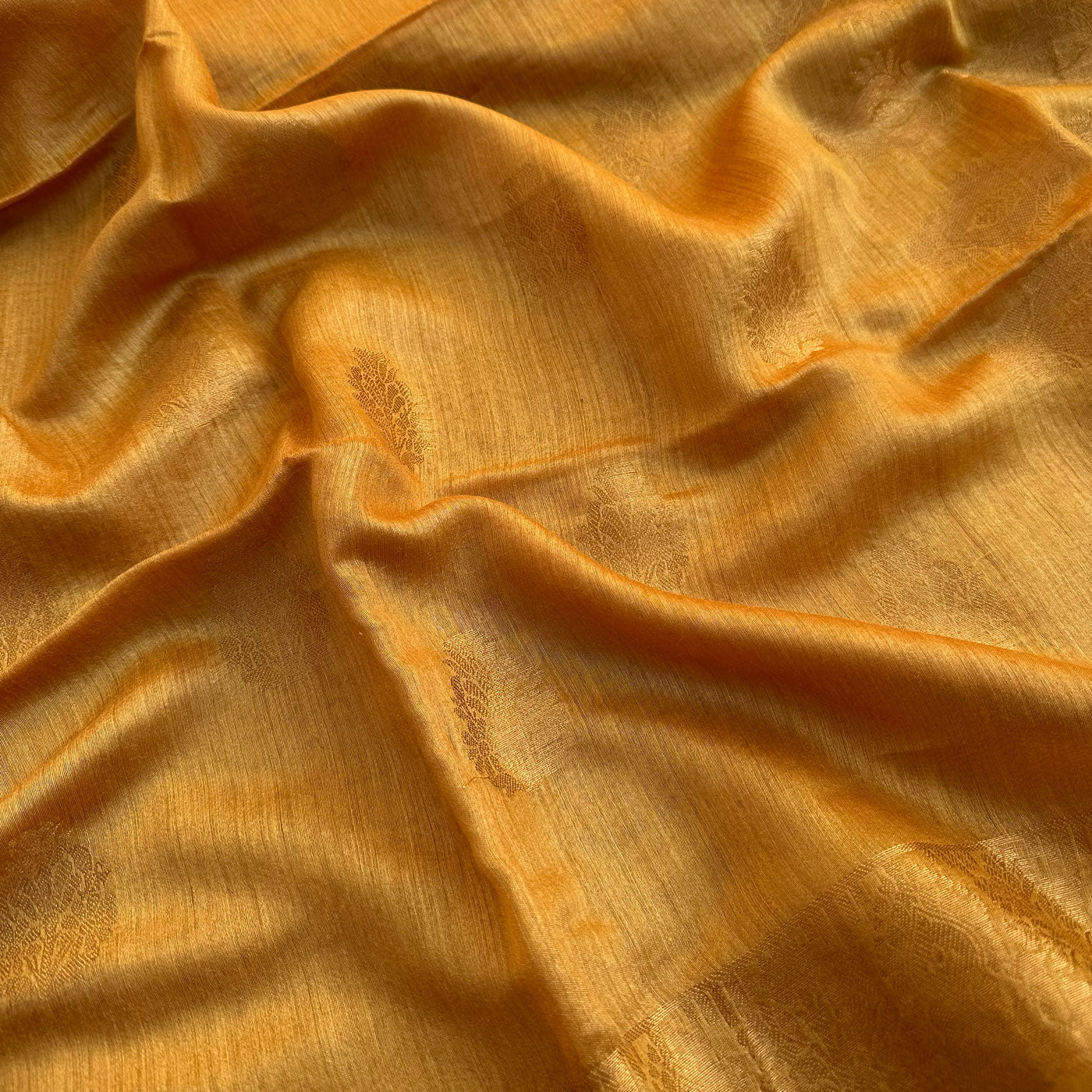 Gold Nugget Pure Tussar Silk Saree