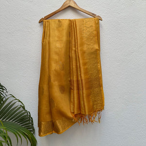 Gold Nugget Pure Tussar Silk Saree