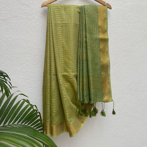 Green Acres Cotton Bamboo Silk Saree