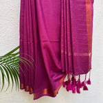 Load image into Gallery viewer, Gulaabi Aankhein Cotton Saree with Printed Blouse
