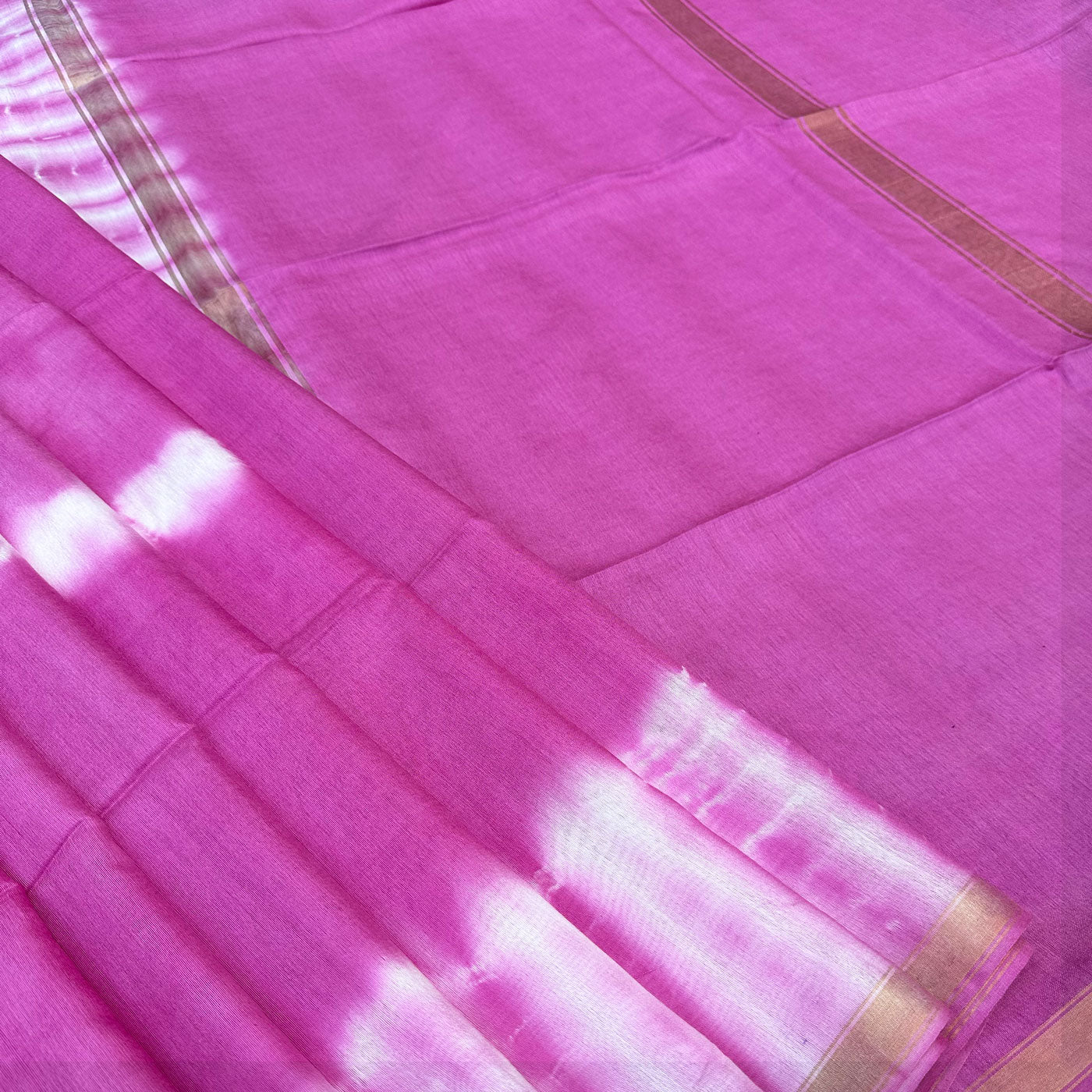 Gulaabo Shibori Cotton Silk Saree