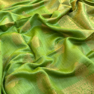 Gulmohar Pure Tussar Silk Saree