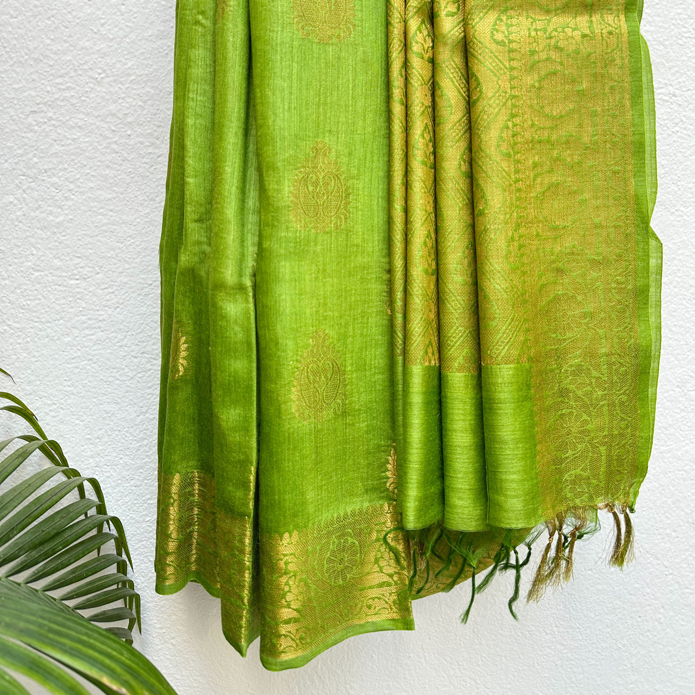 Gulmohar Pure Tussar Silk Saree