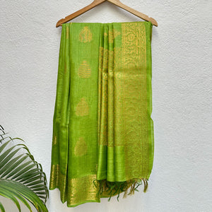 Gulmohar Pure Tussar Silk Saree