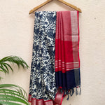 Load image into Gallery viewer, Nordic Bird Organic Linen Saree
