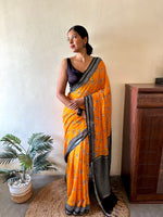 Load image into Gallery viewer, Zebra Cadabra Cotton Saree
