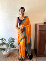 Load image into Gallery viewer, Zebra Cadabra Cotton Saree
