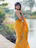 Load image into Gallery viewer, Bird of Paradise Cotton Saree
