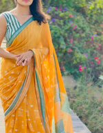 Load image into Gallery viewer, Bird of Paradise Cotton Saree
