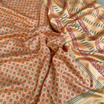 Load image into Gallery viewer, Kaveri Handblock Printed Moonga Silk Saree
