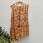 Load image into Gallery viewer, Kaveri Handblock Printed Moonga Silk Saree
