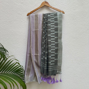 Lilac Breeze Cotton Bamboo Silk Saree