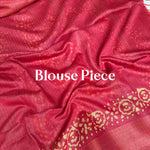 Load image into Gallery viewer, Lollipop Red Batik Cotton Silk Saree
