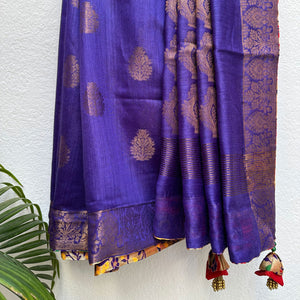 Majestic Tales Pure Tussar Silk Saree