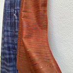 Load image into Gallery viewer, Medieval Blue Shibori Cotton Viscose Saree
