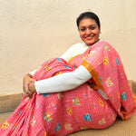 Load image into Gallery viewer, Nerdy Stylish Kitty Cotton Saree
