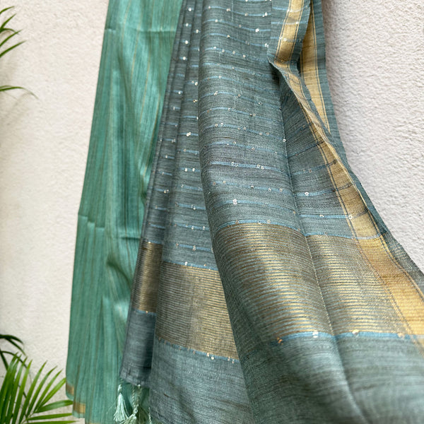 Buy Lenin Silk Sarees for Women Online from India's Luxury Designers 2024