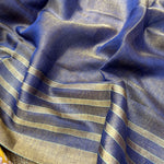 Load image into Gallery viewer, Purple Passion Zari Linen Saree
