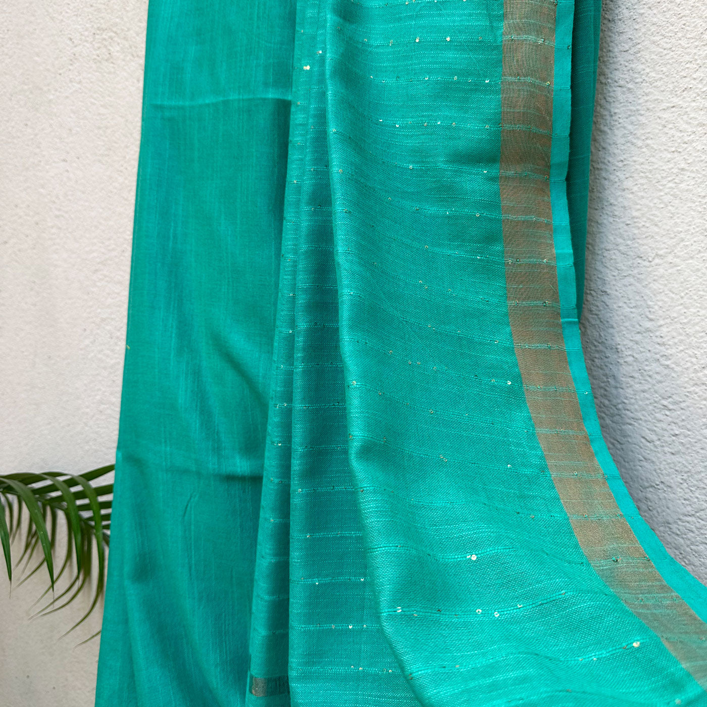 Saat Samundar Cotton Saree with Printed Blouse