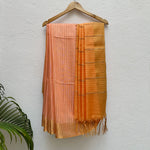 Load image into Gallery viewer, Salmon Buff Cotton Silk Saree
