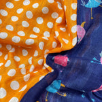 Load image into Gallery viewer, Scandi Bird Organic Linen Saree
