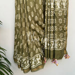 Load image into Gallery viewer, Sosan Hand Block Cotton Chanderi Saree
