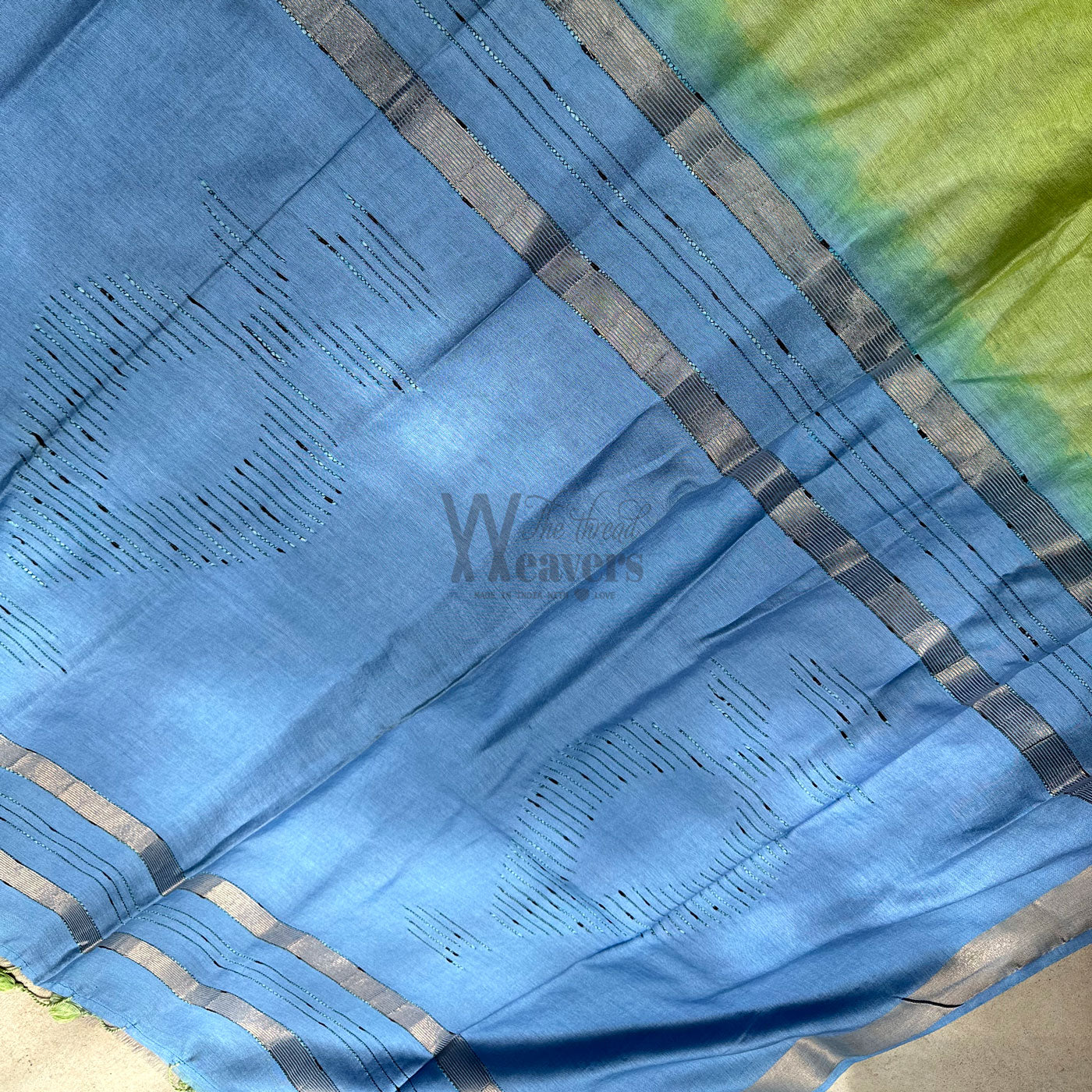 Sulphur Spring Cotton Viscose Saree