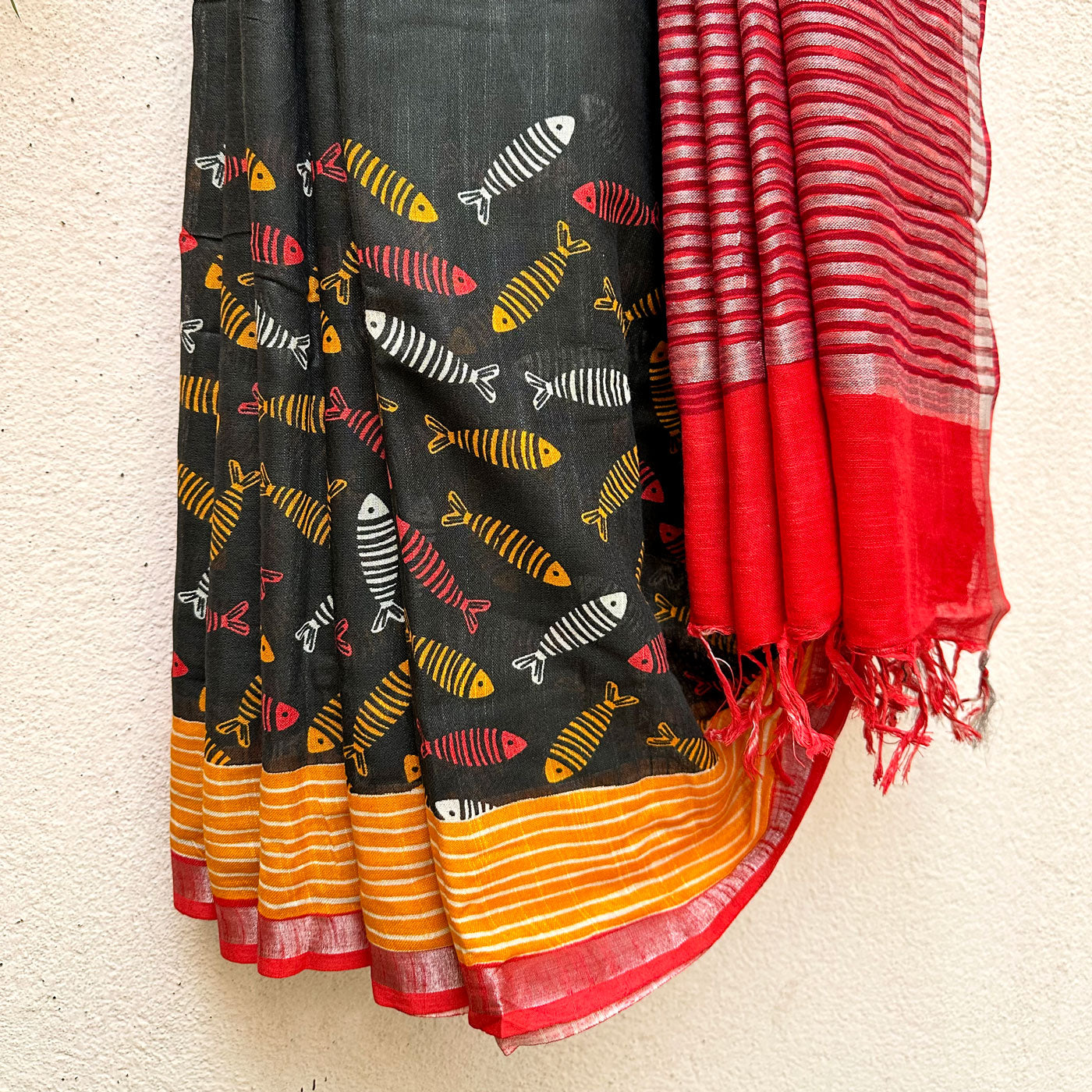 The Goldfish Cotton Saree