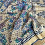 Load image into Gallery viewer, Urja Handblock Printed Moonga Silk Saree
